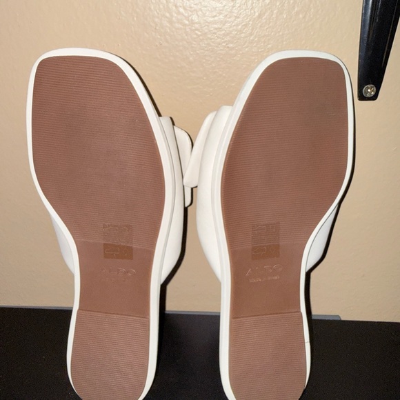 ALDO Women's Cream Knot Slide Sandals - Picture 2 of 4